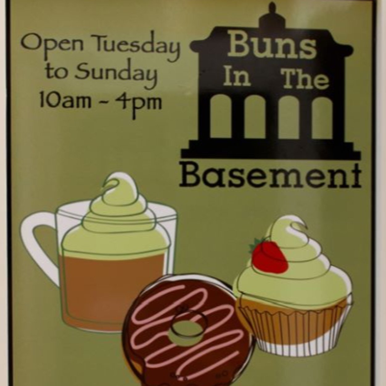 BunsInBasement's profile picture. Small Cafe underneath Abingdon Museum, Throwing Buns's sister cafe.