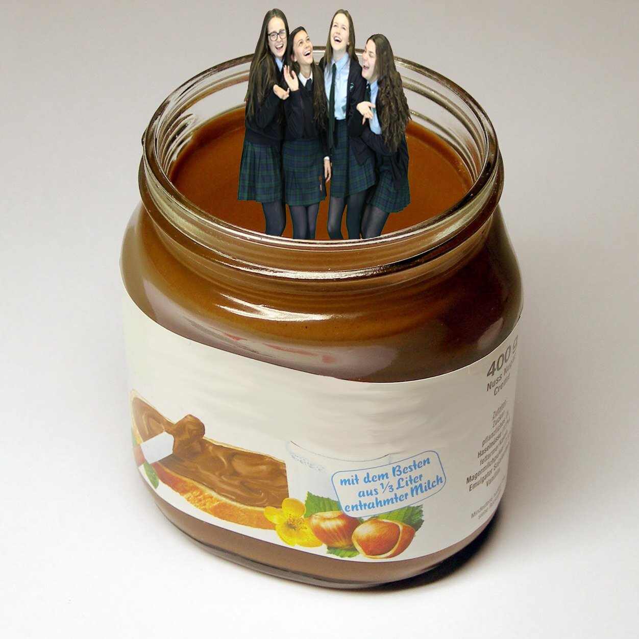 Sacred Heart SSX company using hazelnut spread in all of our products! Founded by: Sabrina Correia, Katrina Vecera, Tori Miron and Vanessa Amato