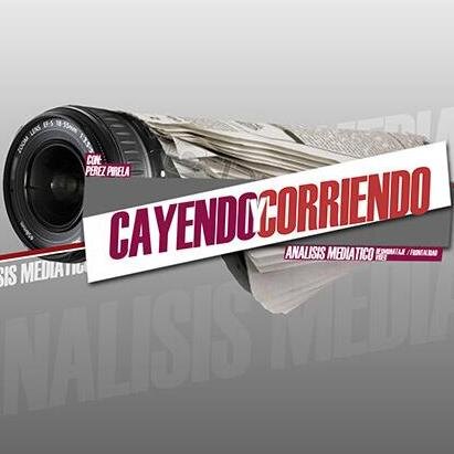Cayendo y Corriendo es un espacio alternativo para el análisis crítico de los medios venezolanos, a través de una visión seriamente humorística de las matrices
