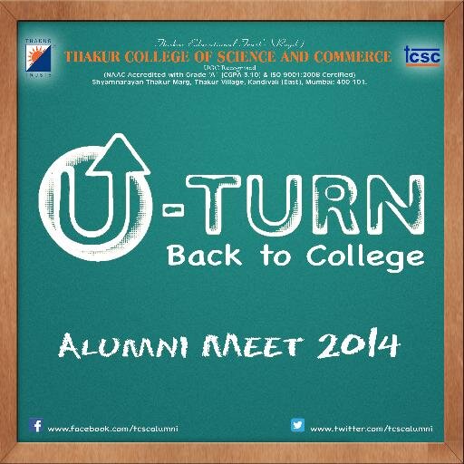 tcscalumni's profile picture. This is to unite all the Ex-students of Thakur College of Science and Commerce, through this event.