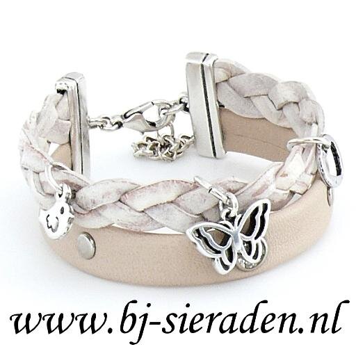 BJ sieraden (Dutch Design) works with real leather and Designer Quality metals. For our Womens collection we work with Swarovski.