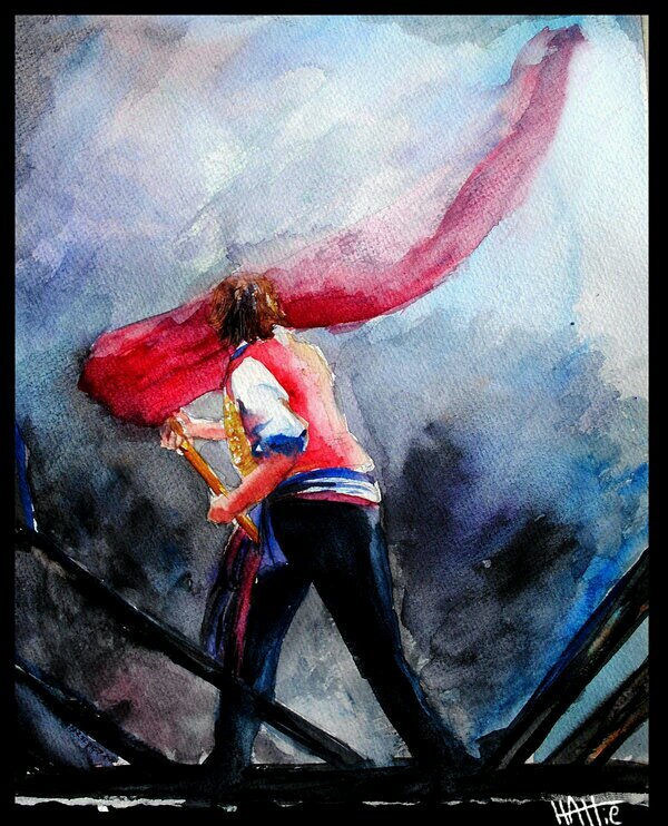 Courfeyracing's profile picture. THERE IS NOT 'DE'. Just Courfeyrac. Or Courf. Whatever.