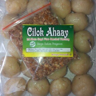 Jual Cilok Ahaay PIN 28DEFBAD | Cilok isi abon sapi, 20 pcs per pack | Harga 14rb per pack minimal 20 packs |Pre Order