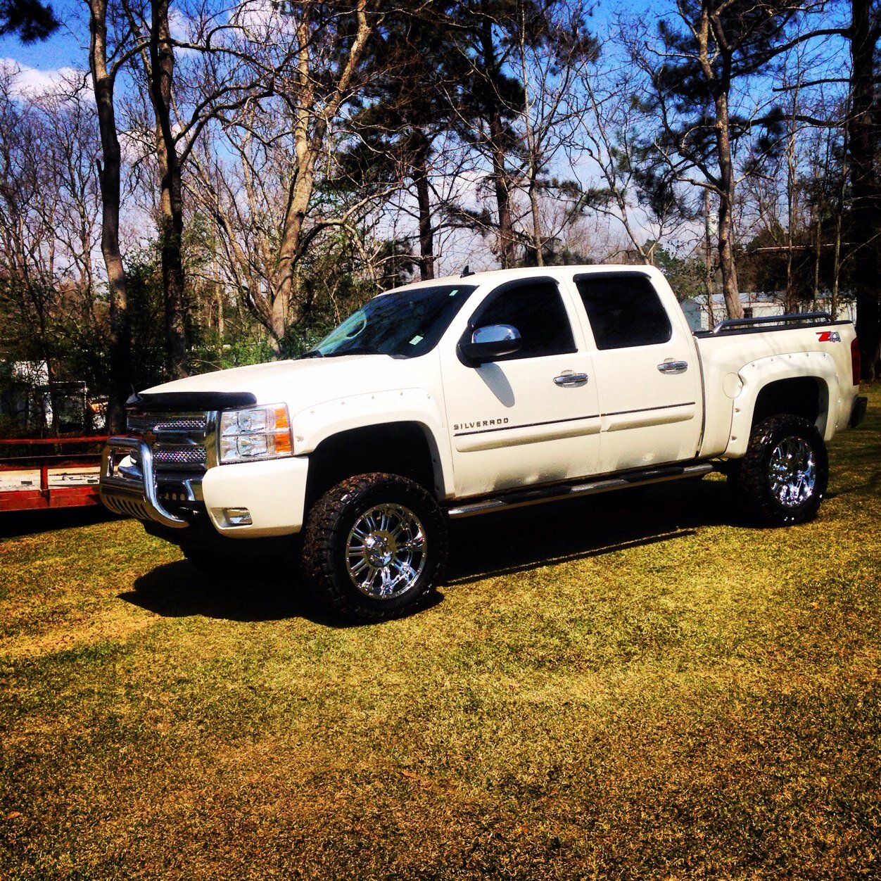 Have 2011 chevy silverado
Destini has my heart forever 
Got a 2013 brute force 750i