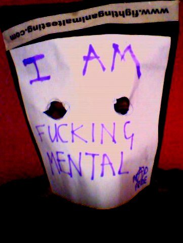 Anon venty anarchist activist, bipolar, obsessive, bulimic, angsty artist, singer weirdo, isolating myself from the 'real world'; there's people, terrifying!