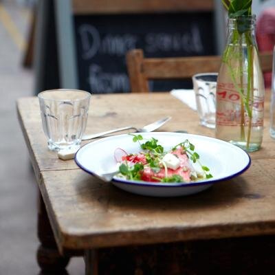 A tiny cafe / local larder selling handmade foods & a homeware store for useful, beautiful & curious things.