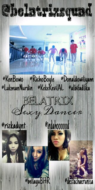 @KenBowo @albifadlika @RichoBoyle @LukmanNurdin @donaldowiliyam @KekeKevinAL @bellayuBHR @indahoooood @rizkaDYT @destachaerunisa Booking Via +6285710263511(Ken)