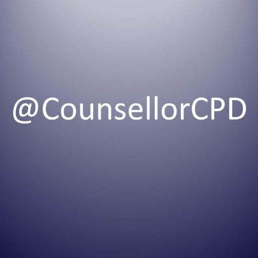 Hub for  Continuing Professional Development for #counsellors. Any event you run on CPD tweet use #counsellorcpd and we'll retweet you.