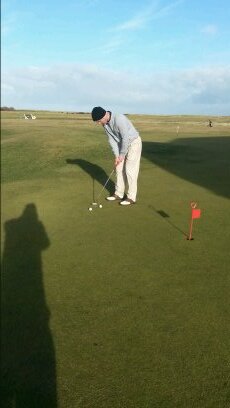 massive Burnley fan, average golfer, profound hearing loss & work on a&e.