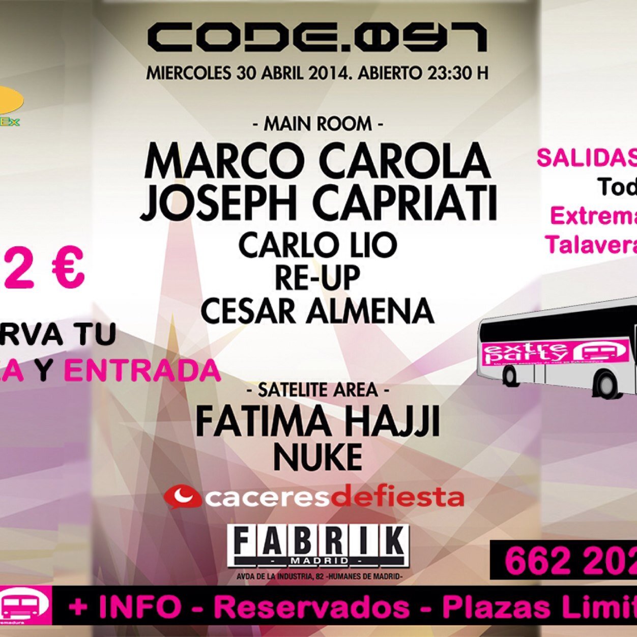 RESERVA TUS ENTRADAS Y RESERVADOS EN EL 662202924 WHATS APP , DESCUBRE LA MEJOR SALA DE MADRID CON SUS SESIONES , SUPERMARTXE GOA CODE VERTIGO