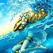 BoisterousBlues's profile picture. Clone of Namora, but every bit Atlantean as Prince Namor himself. The siren of swordfighting, co-ruler of Atlantis, and Fantastic 4 member #MarvelRP