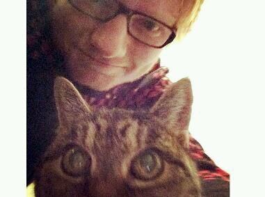 snugglin' with meow boy Eddy bc i'm his cat