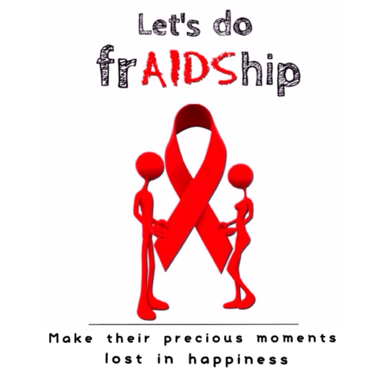a campaign to influence everyone to do #zerodiscrimination to people who infected by HIV/AIDS and make their precious moments lost in happiness with us.