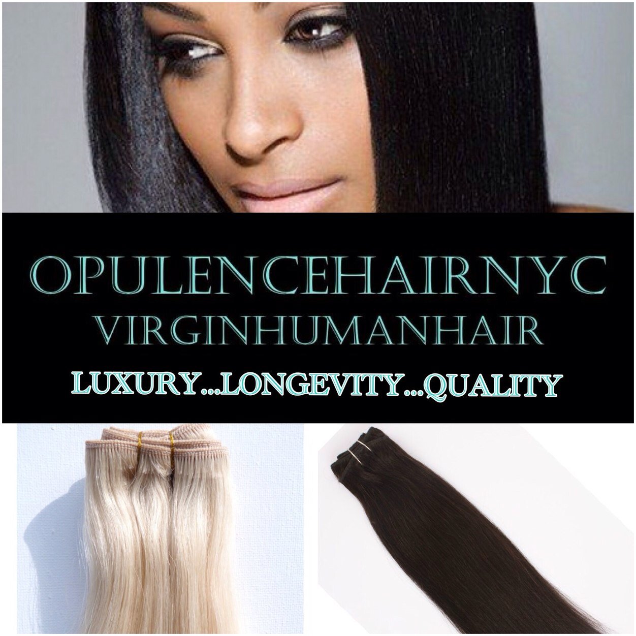 Opulence Hair NYC Luxurious Virgin Human Hair Extensions           We will excentuate your beauty from within..We're our own brand of Unique