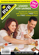 restaurantbook's profile picture. I'm a dining guide that has over 50 vouchers to use in Auckland Restaurants, I can also type, I'm very clever.