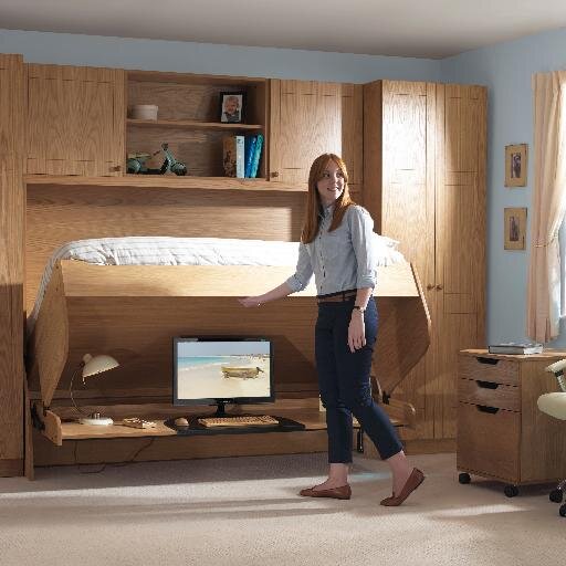 The Amazing StudyBed converts from a huge desk to a normal bed in just 3 seconds as NOTHING needs to be removed