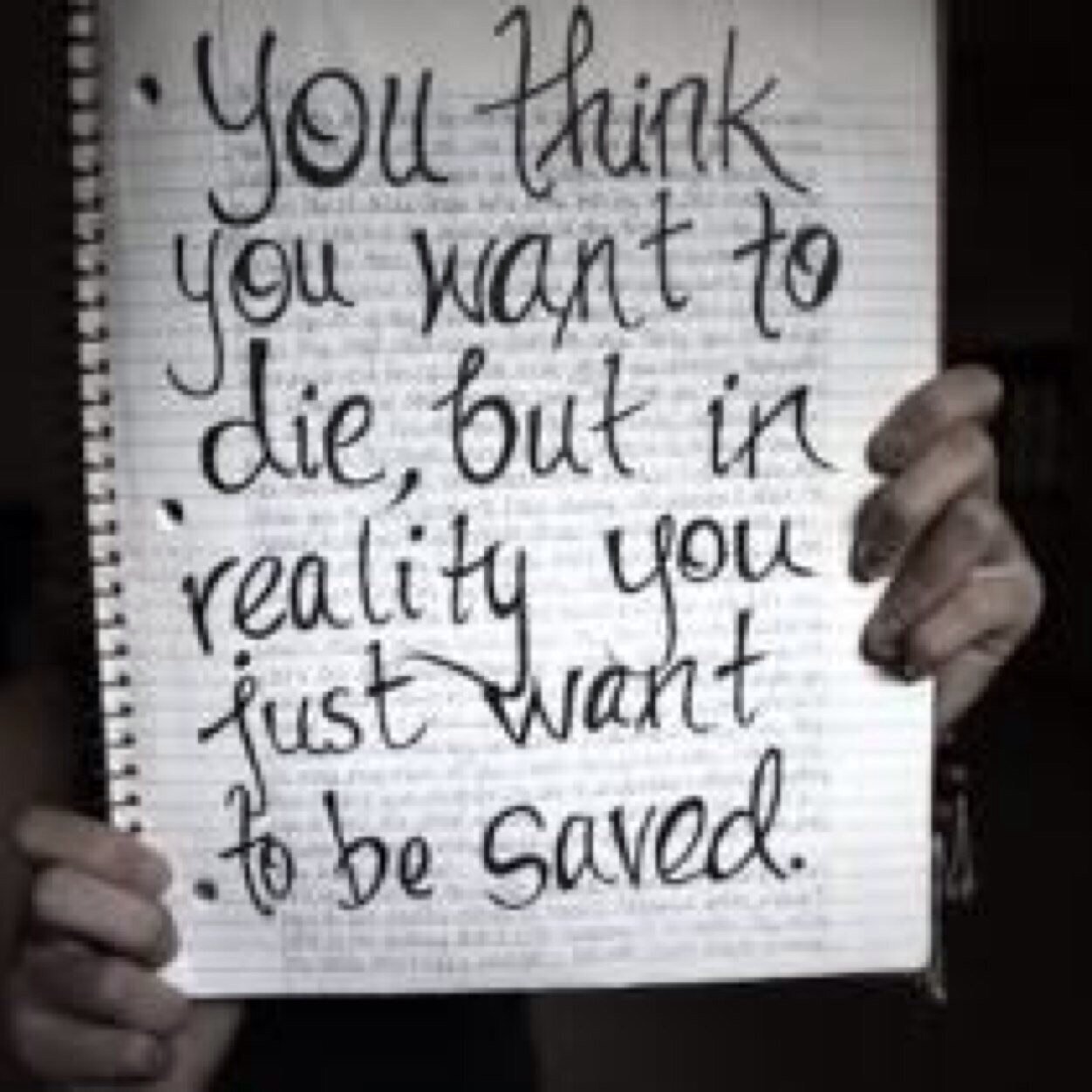 Just a fucked up suicidal boy...