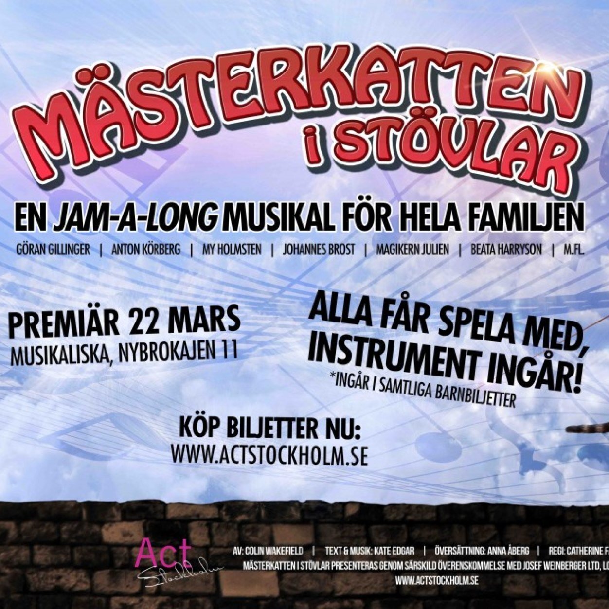 ActStockholm's profile picture. Nöjesbolag med säte i Stockholm. Vi vill utveckla den populärkulturella scenkonsten.