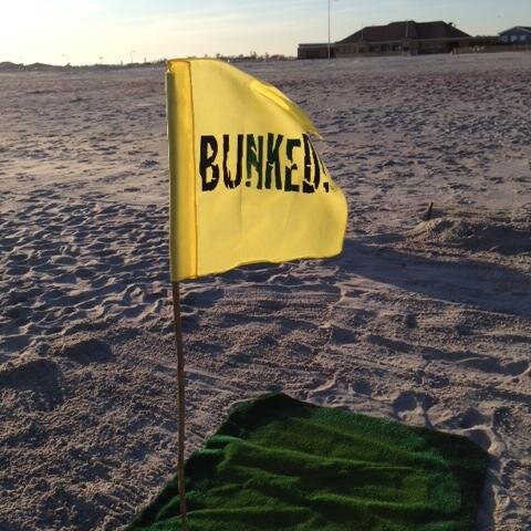Ideally designed for use in sand, BUNKED! provides value to both the amateur and avid golfer, as well as those new to the game of golf anywhere, anytime!