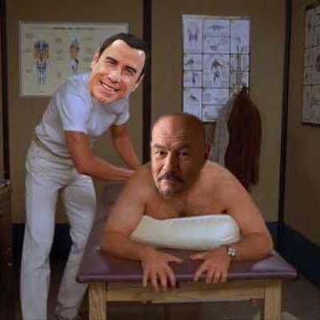 Slap him up, Flip him, & Rub him down!