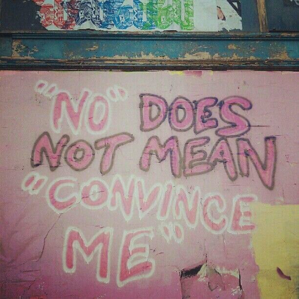 The way I dress does not mean yes.