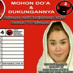 Calon Wakil Rakyat dari Partai PDI Perjuangan untuk DPR RI Nomer 8 Daerah Pemilihan Jawa Tengah IX 
( Kota Tegal, Kabupaten Tegal & Kabupaten Brebes )