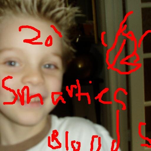 Smarties, Smoking, Anti Gay, NFL, Swag, Music, Rap, Westside, Gangs, Bloods, Fuck Crips, Scraps, Blood, Bleeding, Kill Crips, Tatoos, Adam Sandler, Drive By