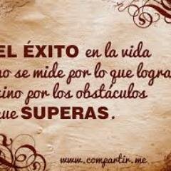 El éxito es como un tren, todos los días pasa pero si no te subes tú se subirá otro......