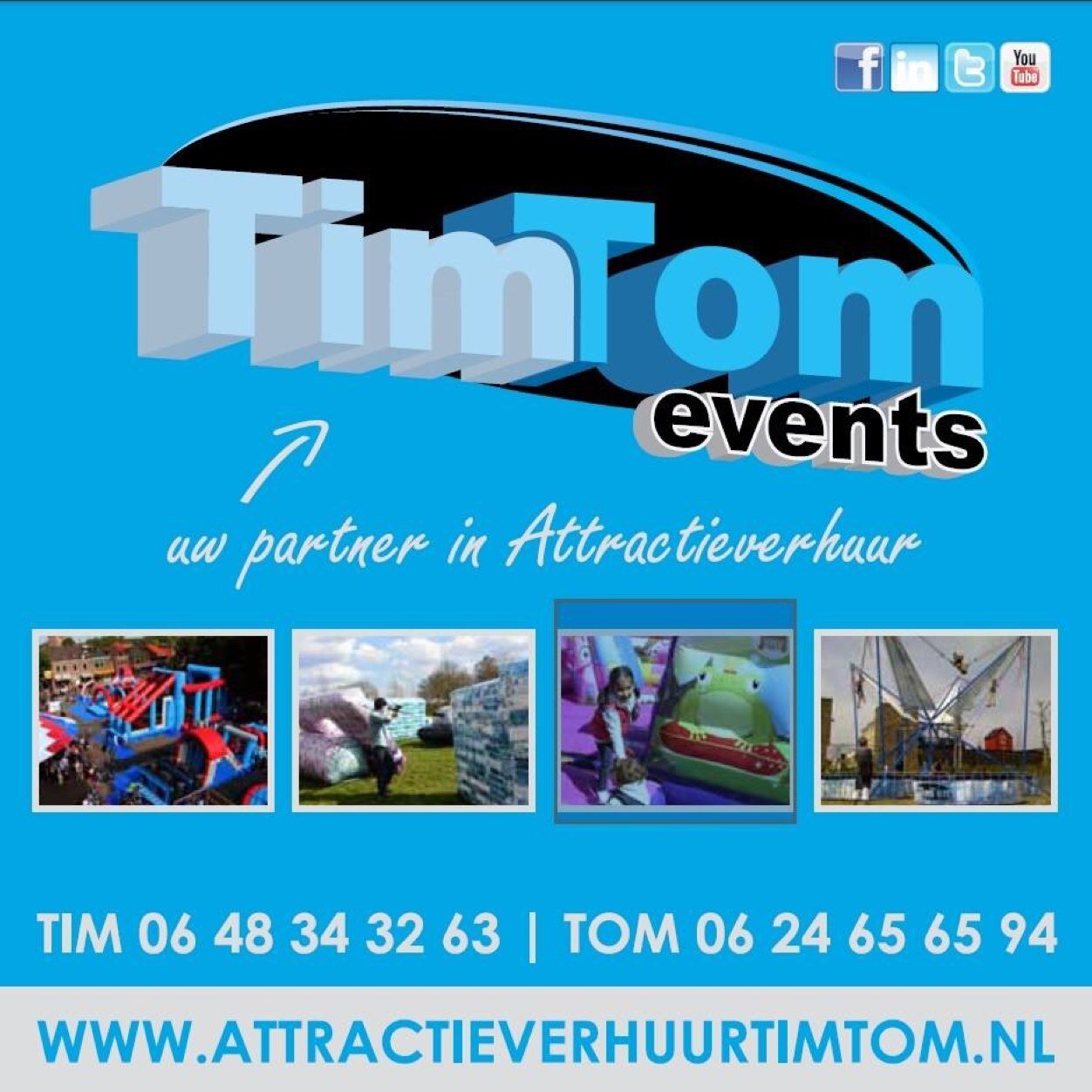 Uniek in attractieverhuur. Sterk in bedenken en ontwikkelen. Assortiment is volledig van Nederlandse bodem.