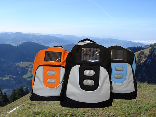 Solar charging Backpack, charge mobile phones, iPod etc. free using the Sun, check us out on our website or Amazon