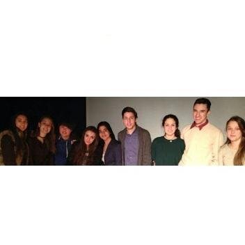 Grupo de ampliación de inglés de 1ºBACH del colegio Santísimo Sacramento. Participantes de Euroscola 2014.