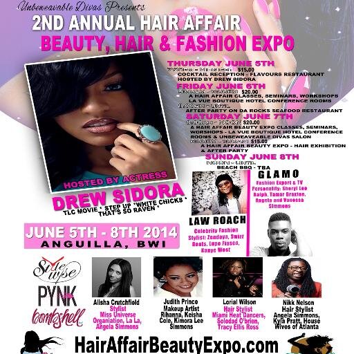Bringing the world of Fashion, Hair and MakeUp together.
US Number 786-558-3926 
Anguilla Number: 264-235-6130
Email | AHairAffairbeautyexpo@gmail.com