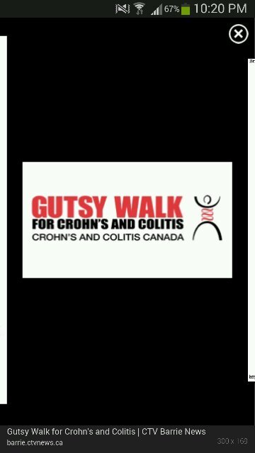Please help and support Crohns and Colitis. Donate on the Website listed.