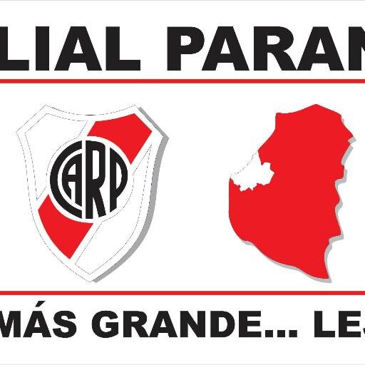 RiverFilialPna's profile picture. Twitter oficial de la filial de River en Paraná - por este medio matendremos informados a los socios de nuestras actividades.