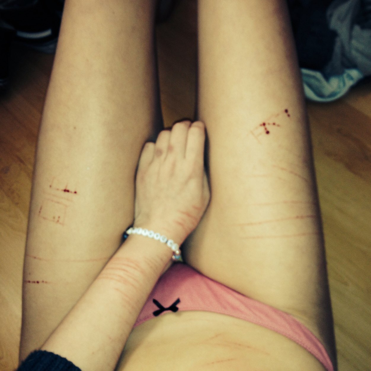 How sweet must It be to feel all the pain at once then. Never again