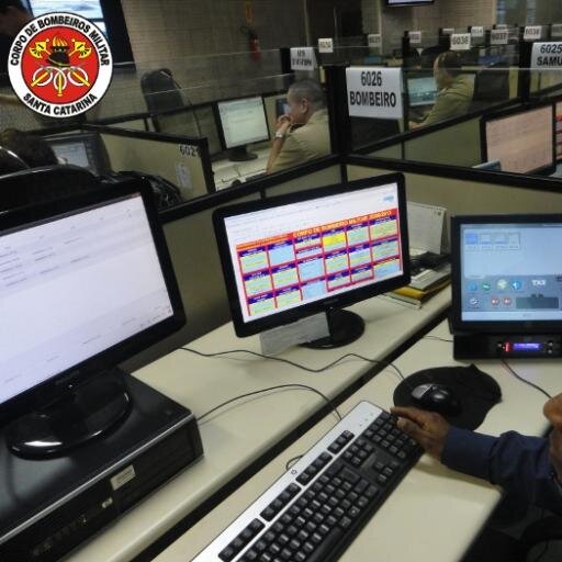 Centro de Operações de Corpo de Bombeiros Militar da Grande Florianópolis.