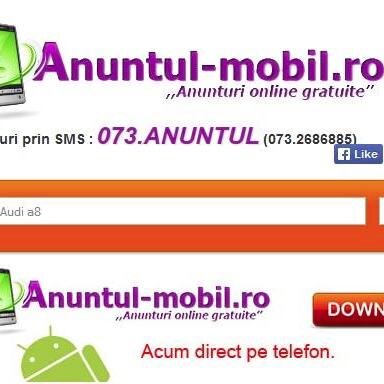 Vinde,cumpara sau informeaza-te
Acum si pe mobilul tau posteaza
Anunt gratuit prin sms la
073.ANUNTUL=073.2686885 (http://t.co/siaFQXz7qd)