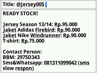 Tempat kumpulnya para fans sepakbola | Welcome reseller & dropshipper! Info? Mention aja keleuuss....