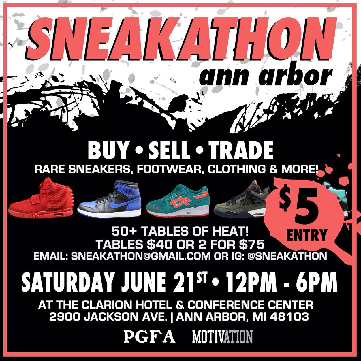 A2SneakAThon's profile picture. Hosting sneaker events in Ann Arbor and surrounding areas. Next event June 21st in Ann Arbor! iG: @SNEAKATHON ↙️↙️↙️ For inquires: sneakathon@gmail.com