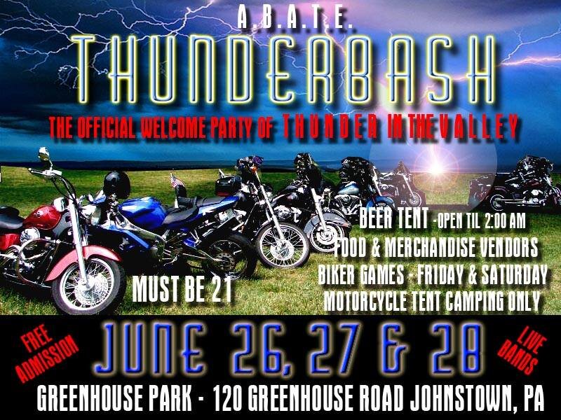 thunderbash's profile picture. Official Welcome Party-Thunder in the Valley-Greenhouse Park, Johnstown PA