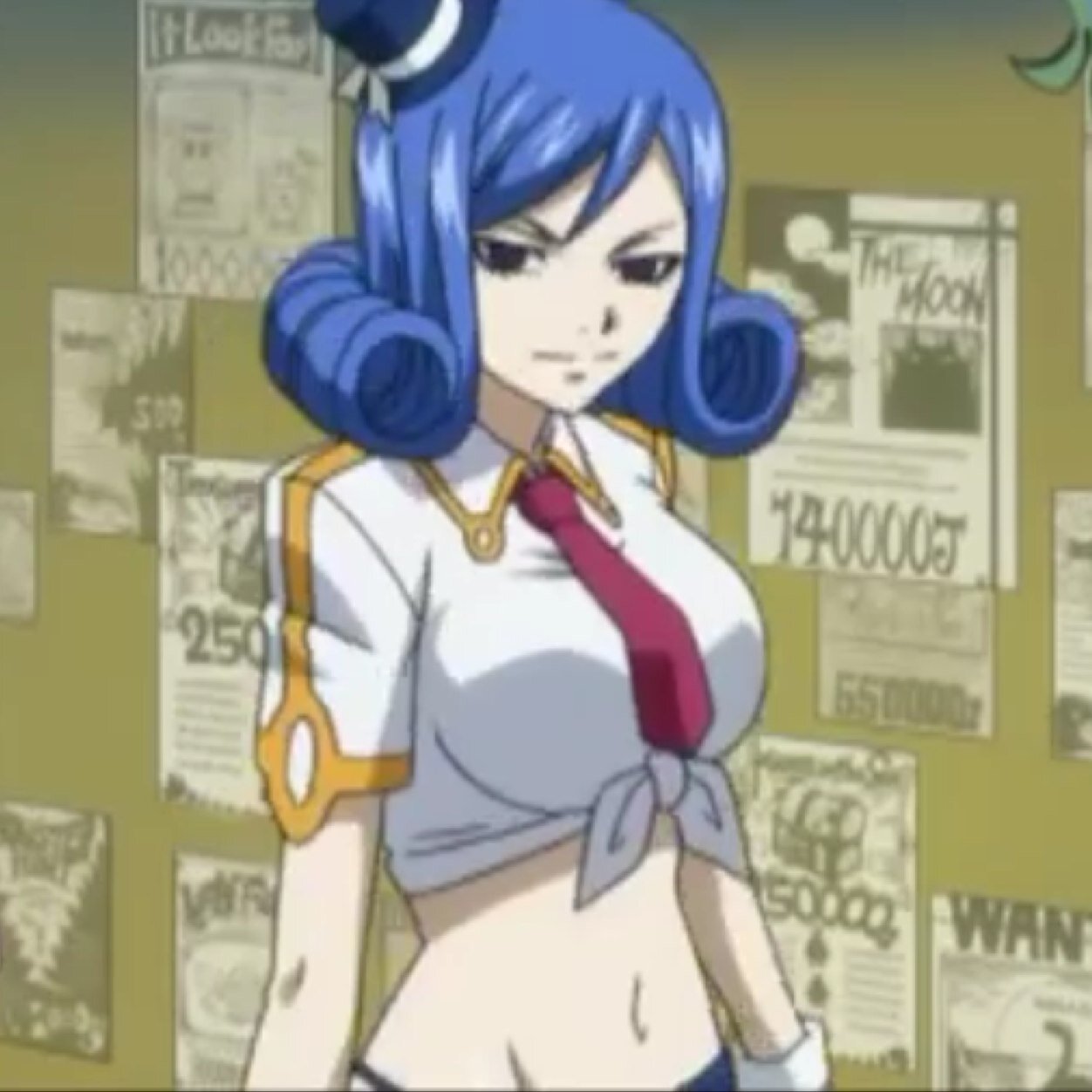 Watshi wa ジュビア Juvia Lockser [Edolas]. My guild is フェアリーテイル Fearī Teiru. “Loosen up a bit! ” [#FTRP]
