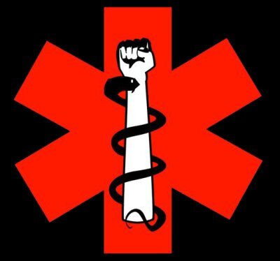 One version of the street medic logo