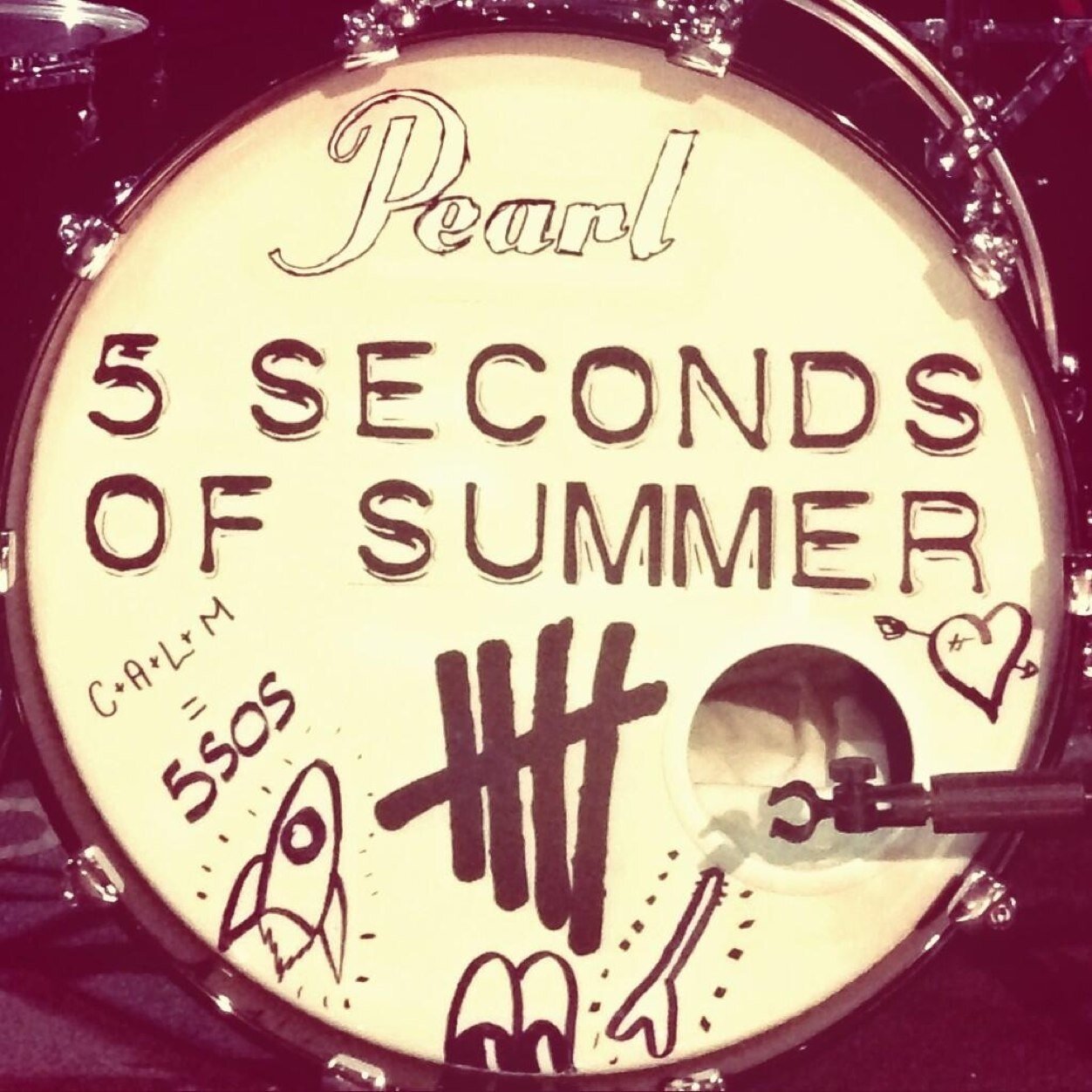 I play guitar but she's into drummers