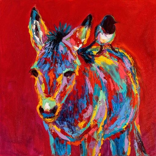 Barbara Meikle creates horses, donkeys, landscapes and wildlife of the Southwest in vivid, textured oils on canvas and bronze sculpture.