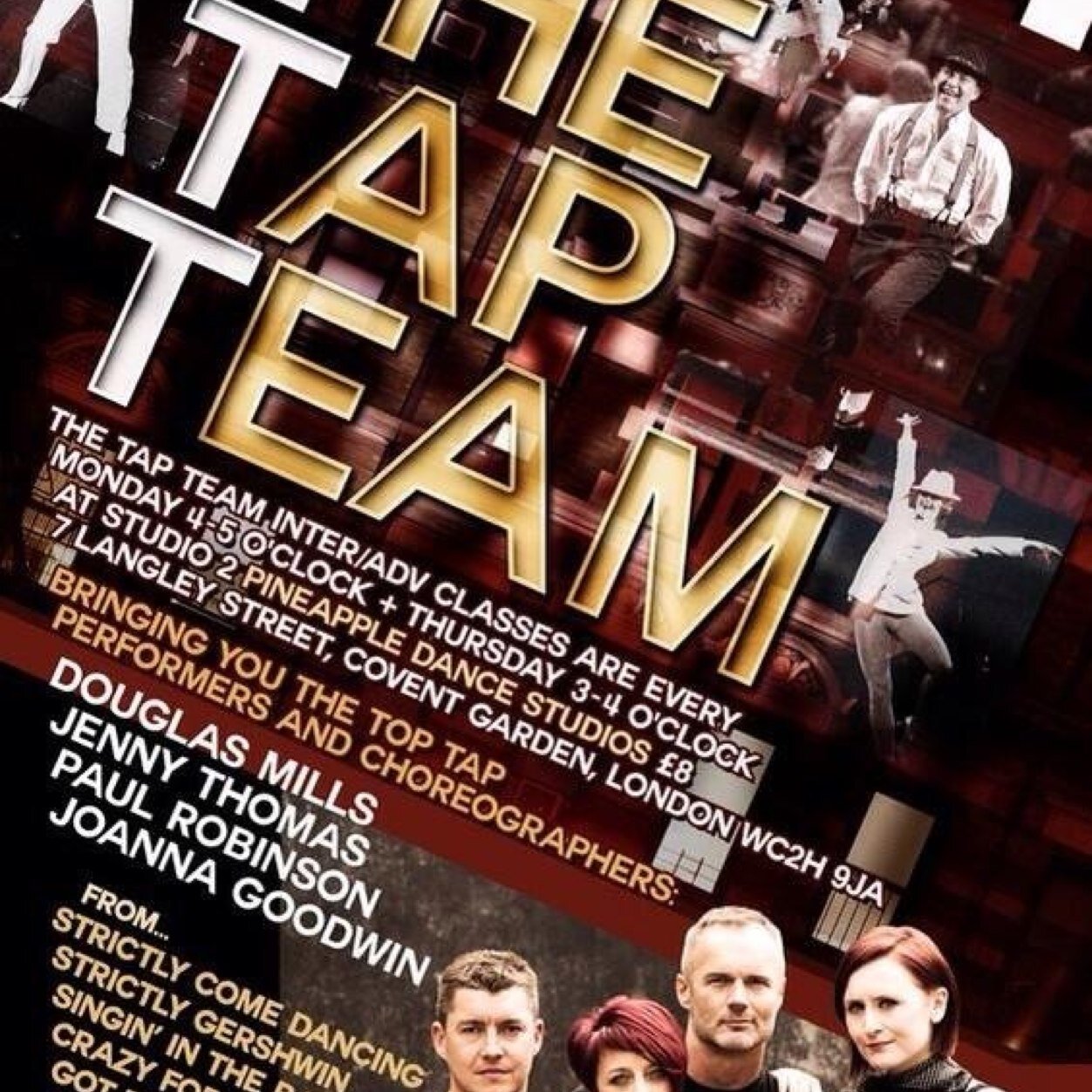 TheTapTeamLDN's profile picture. Top performers + choreographers Dougie Mills,Paul Robinson,Jenny Thomas,Joanna Goodwin.Classes Monday and Thursday @pineappledance