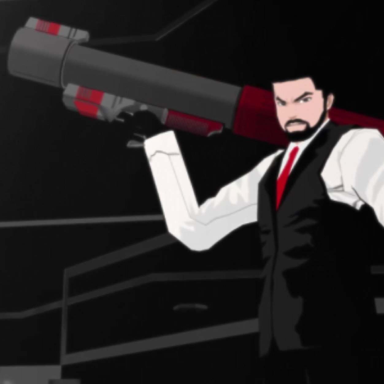 Names Junior. Owner of a nightclub leader of an army of henchmen including @MiltiadesRWBY and @MelanieRWBY.
