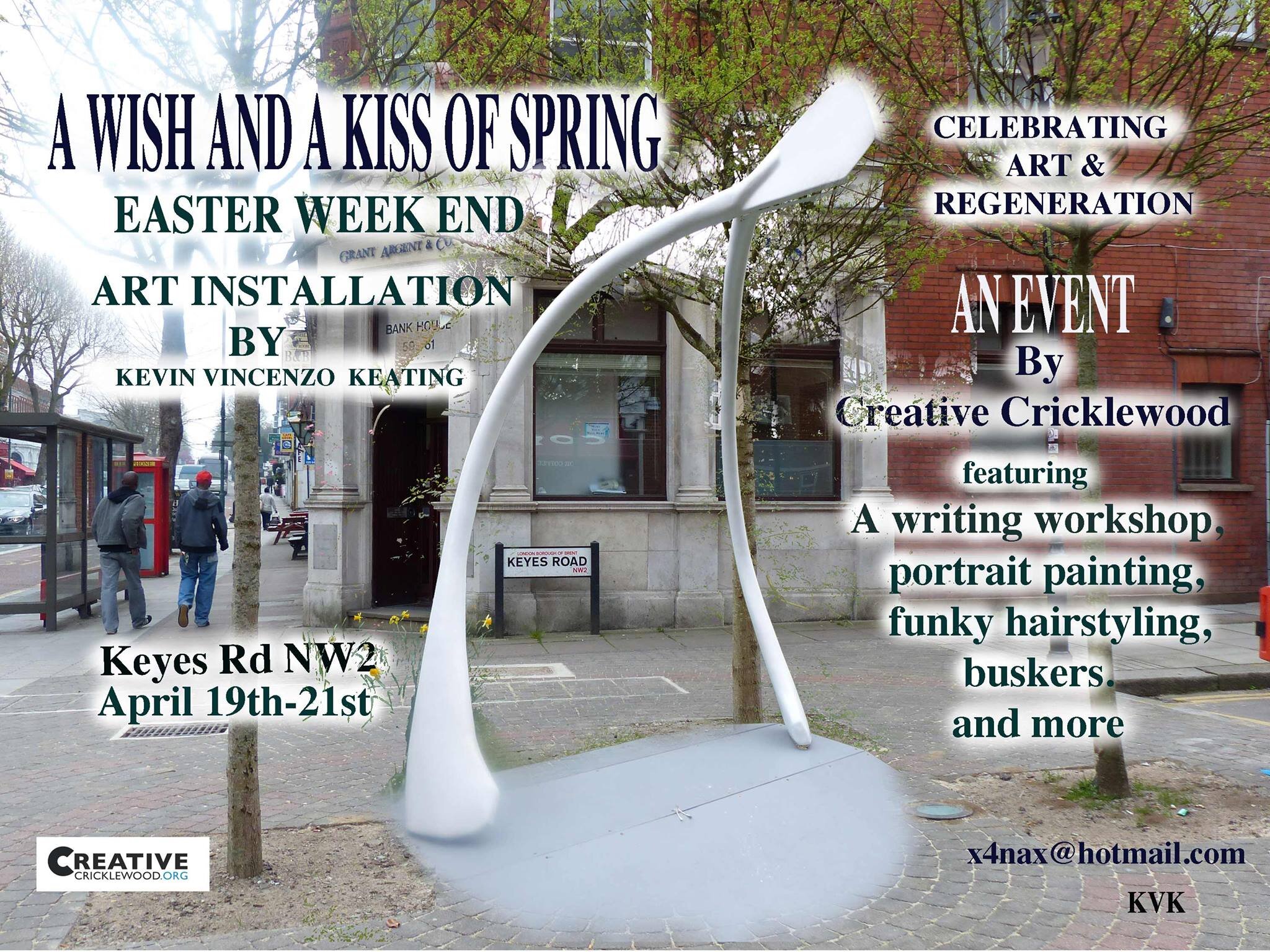 cricklewoodwish's profile picture. Art, sculpture, Cricklewood, community, aspirations and WISHES