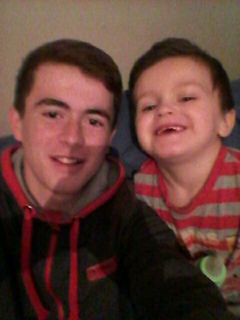 the picture is off my little brother