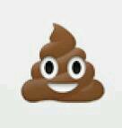 smiling poop emoji.