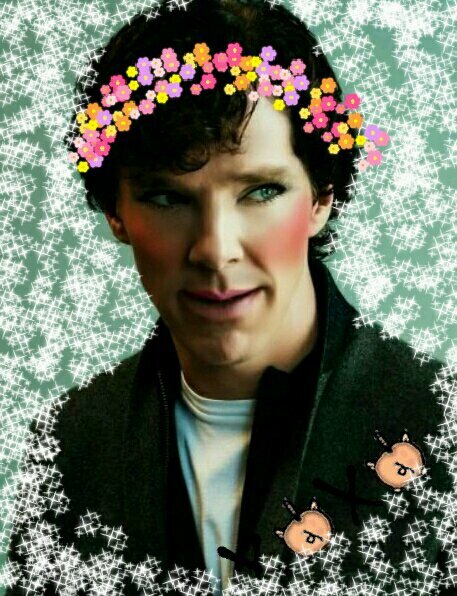 benedict with makup. idk why.